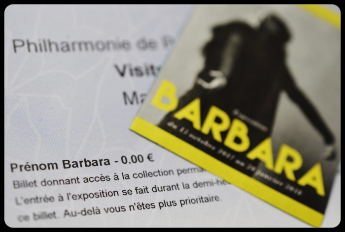 Expo Barbara à la Philharmonie de Paris / 12.2017